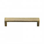 M Marcus Heritage Brass Hammered Wide Metro Design Cabinet Pull 128mm Centre to Centre